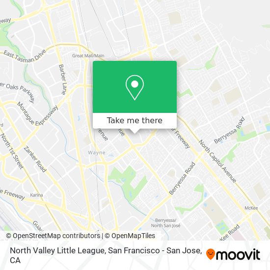 North Valley Little League map