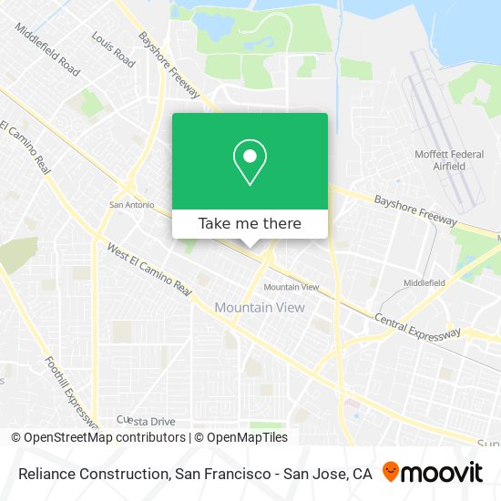 Reliance Construction map