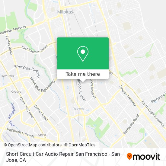 Short Circuit Car Audio Repair map