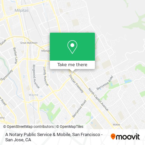 Mapa de A Notary Public Service & Mobile