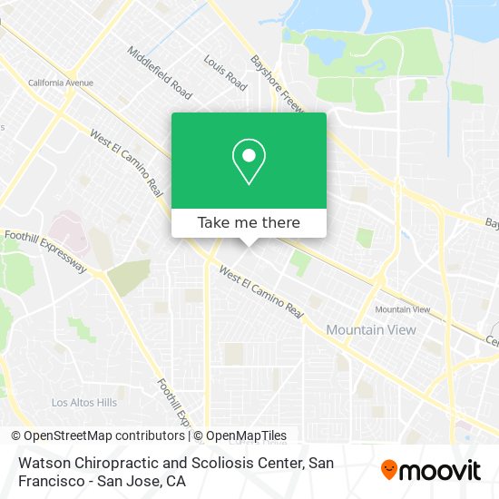 Watson Chiropractic and Scoliosis Center map