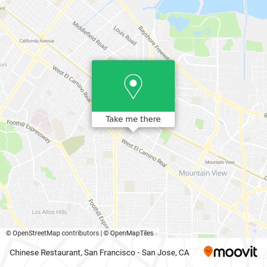 Chinese Restaurant map