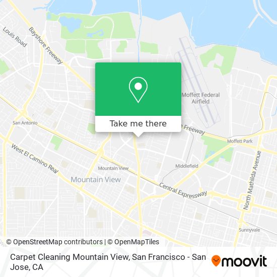 Mapa de Carpet Cleaning Mountain View