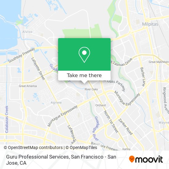 Guru Professional Services map