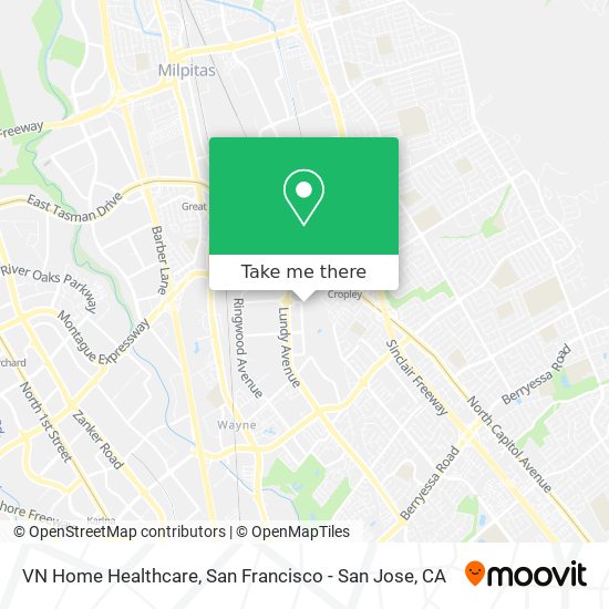 VN Home Healthcare map