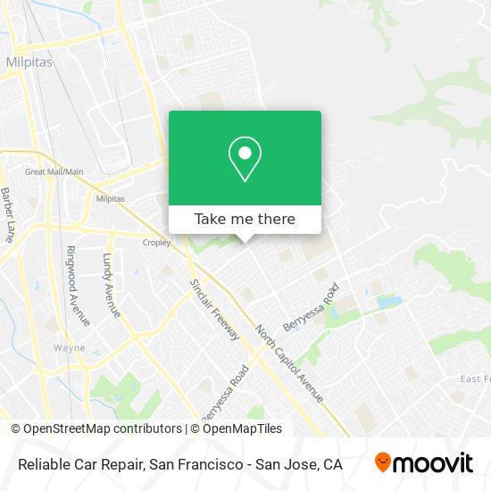 Reliable Car Repair map