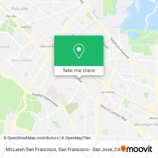 Mapa de McLaren San Francisco