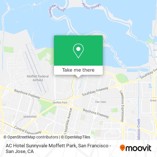 AC Hotel Sunnyvale Moffett Park map