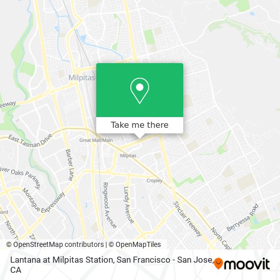 Lantana at Milpitas Station map