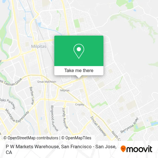 P W Markets Warehouse map