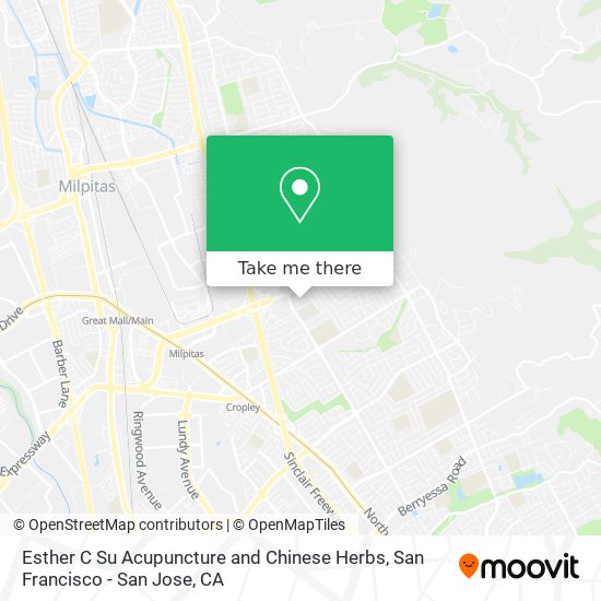 Esther C Su Acupuncture and Chinese Herbs map