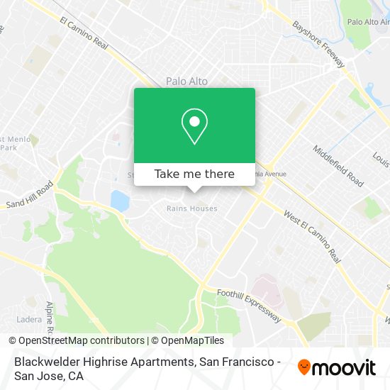Blackwelder Highrise Apartments map