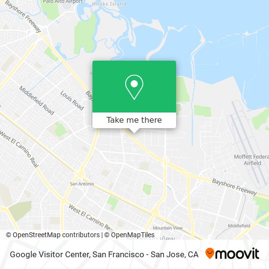 Google Visitor Center map