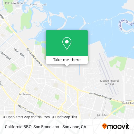 California BBQ map