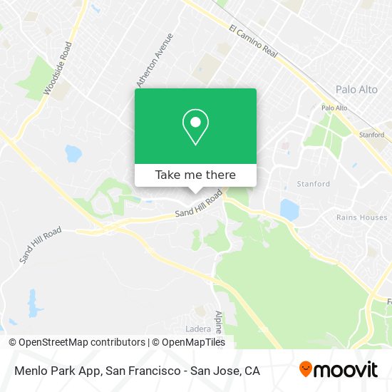 Menlo Park App map