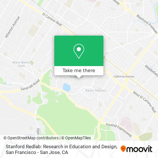 Mapa de Stanford Redlab: Research in Education and Design