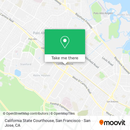 California State Courthouse map