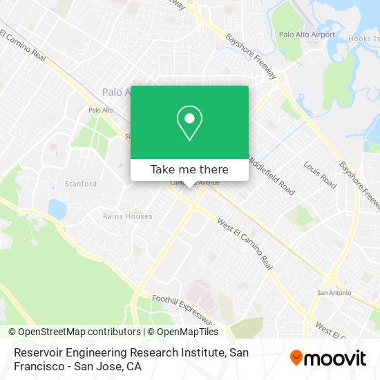 Reservoir Engineering Research Institute map