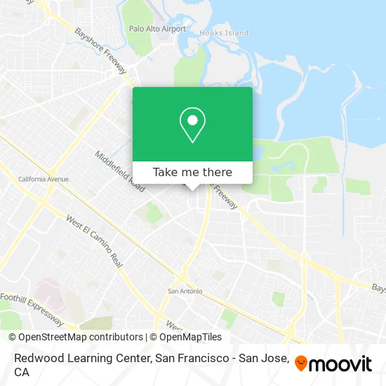 Redwood Learning Center map