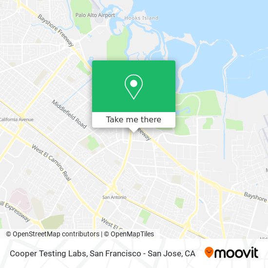 Mapa de Cooper Testing Labs