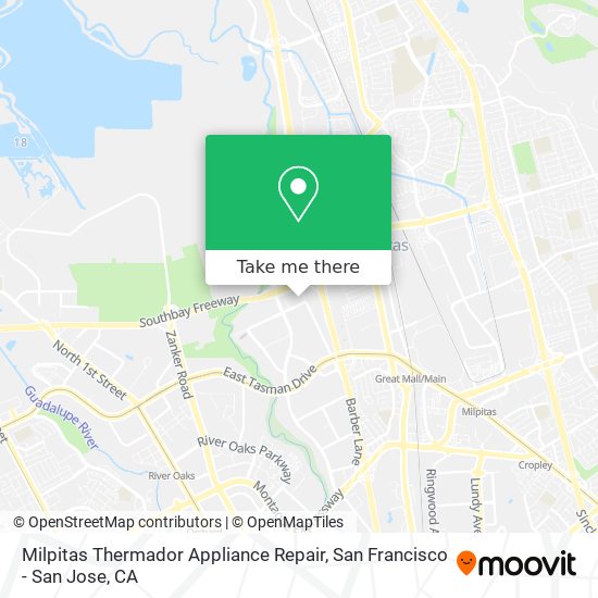 Milpitas Thermador Appliance Repair map