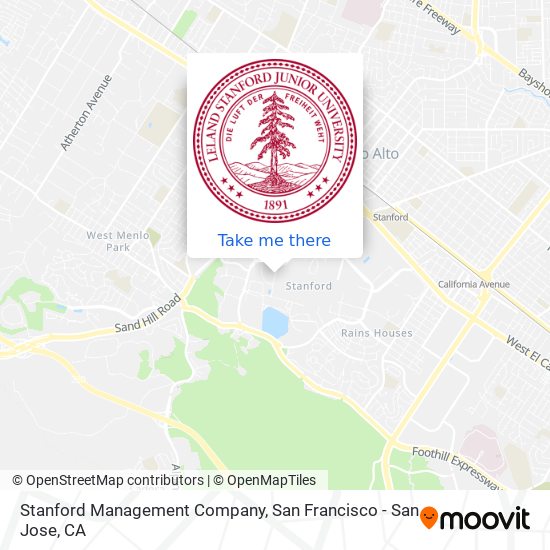 Stanford Management Company map