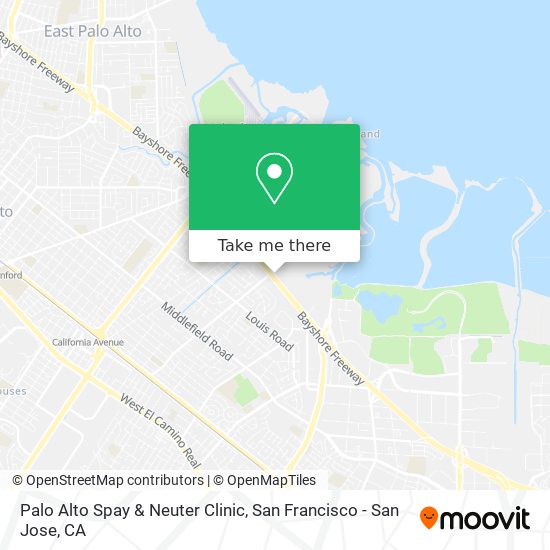 Palo Alto Spay & Neuter Clinic map