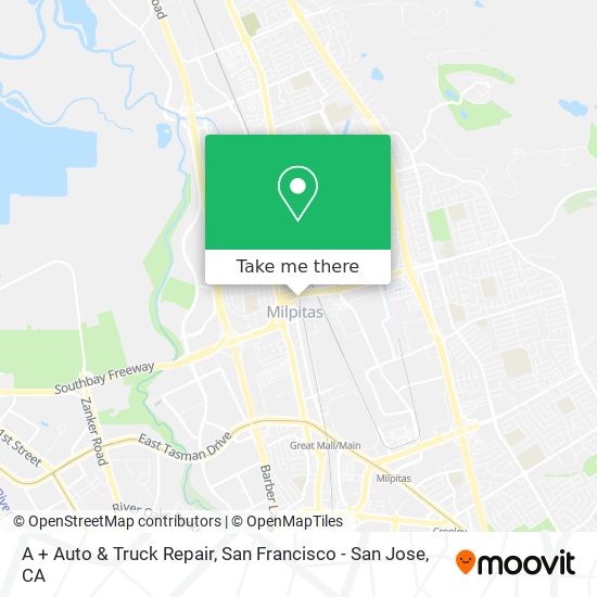 Mapa de A + Auto & Truck Repair