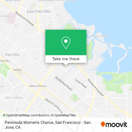 Mapa de Peninsula Women's Chorus