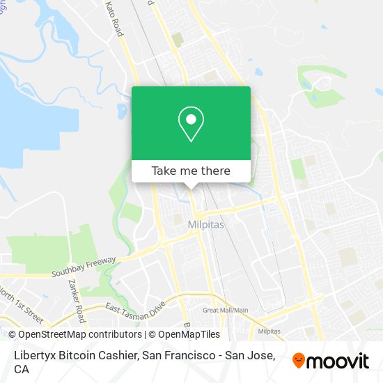 Mapa de Libertyx Bitcoin Cashier