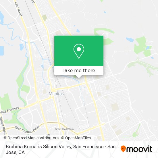 Mapa de Brahma Kumaris Silicon Valley