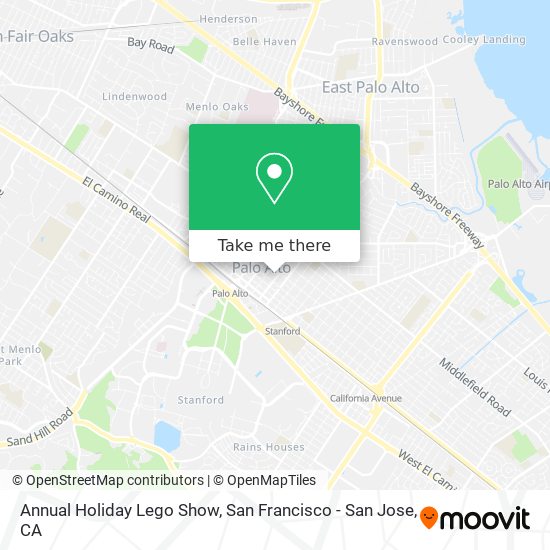 Annual Holiday Lego Show map