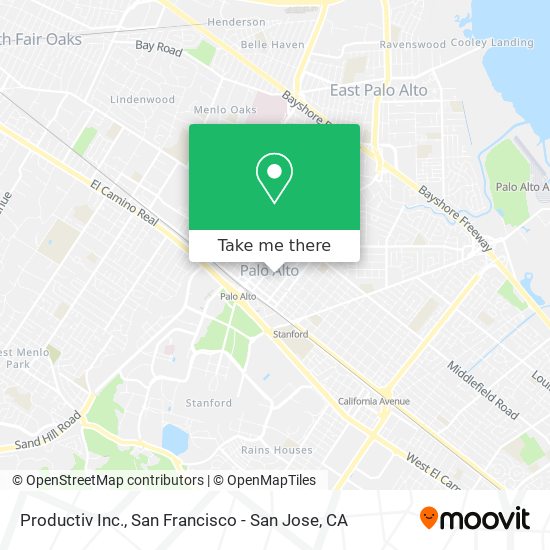 Productiv Inc. map