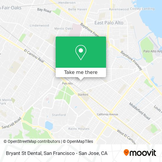 Bryant St Dental map