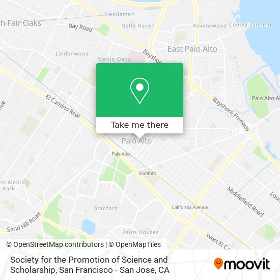 Mapa de Society for the Promotion of Science and Scholarship