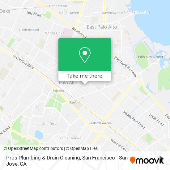 Mapa de Pros Plumbing & Drain Cleaning