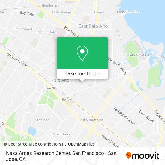 Mapa de Nasa Ames Research Center