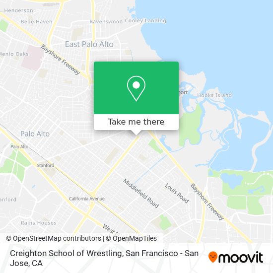 Creighton School of Wrestling map