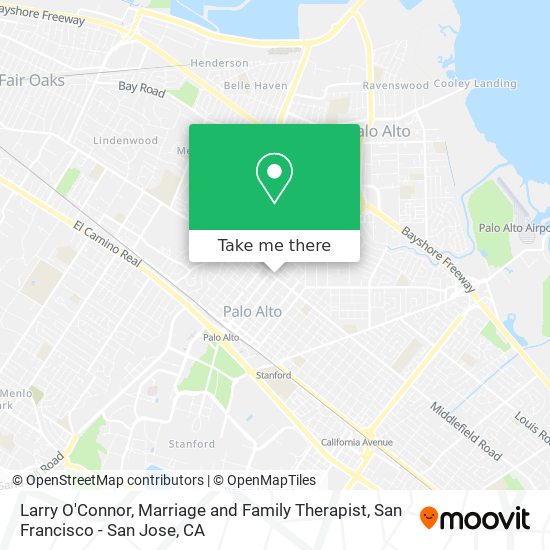 Larry O'Connor, Marriage and Family Therapist map