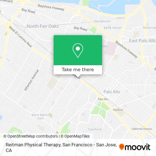 Reitman Physical Therapy map