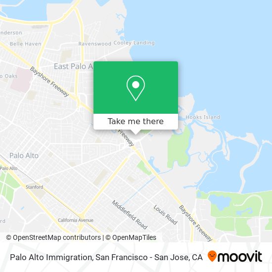 Palo Alto Immigration map