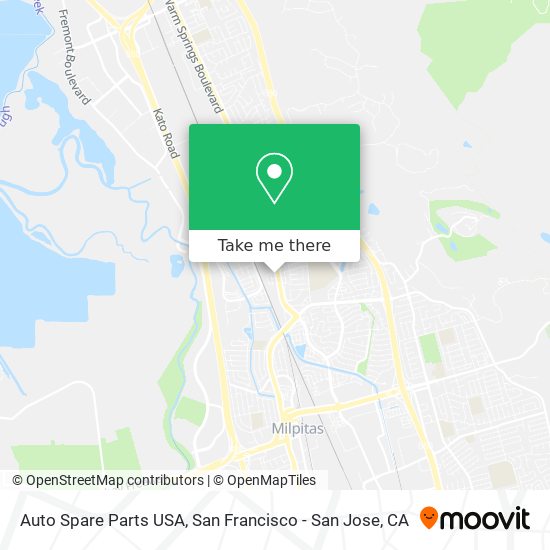 Auto Spare Parts USA map