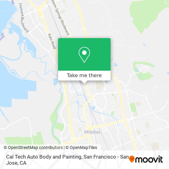 Cal Tech Auto Body and Painting map