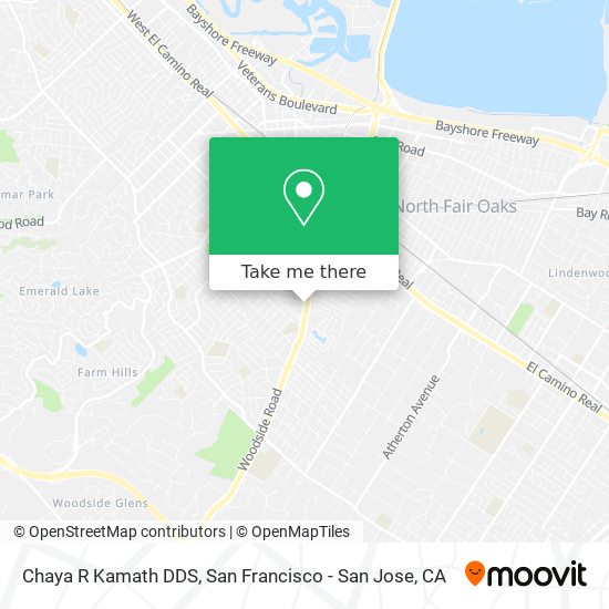 Chaya R Kamath DDS map