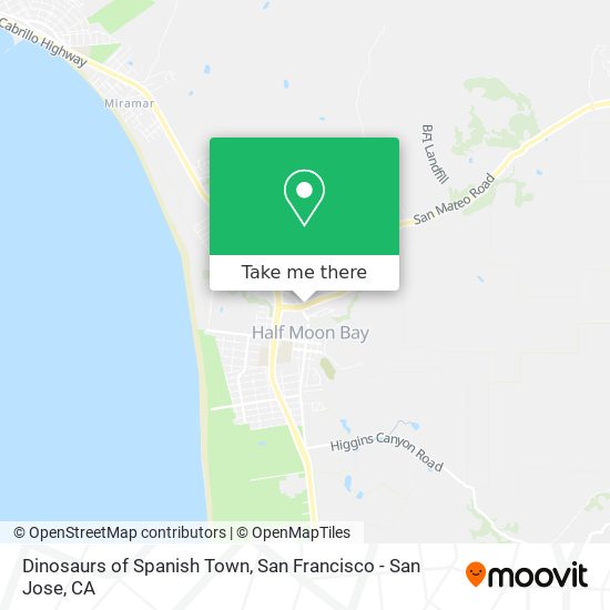 Dinosaurs of Spanish Town map