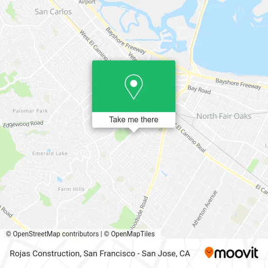 Rojas Construction map