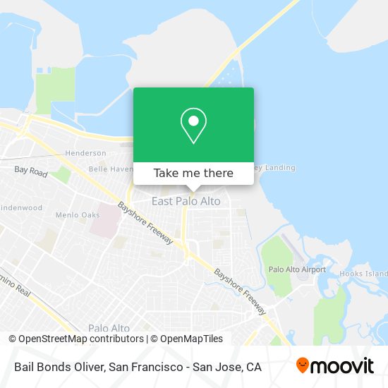 Bail Bonds Oliver map