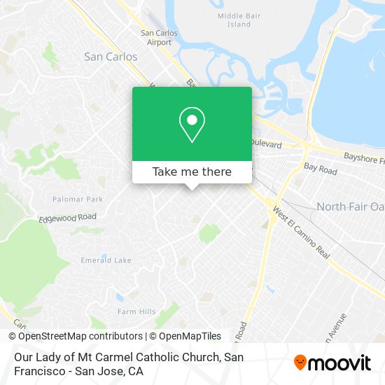 Our Lady of Mt Carmel Catholic Church map