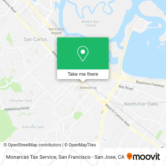 Monarcas Tax Service map