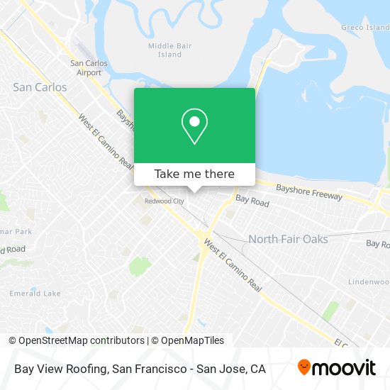 Bay View Roofing map